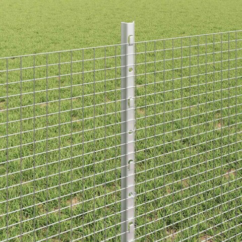 Ogrodzenie z słupkiem Srebrny 0,6 x 100 m Stal