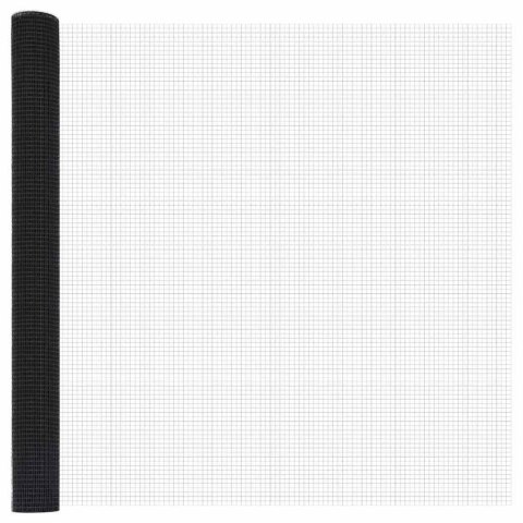 Ogrodzenie z słupkiem Szary 1,5 x 50 m Stal i PVC
