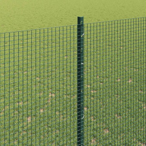 Ogrodzenie z słupkiem Zielony 1,5 x 50 m Stal i PVC