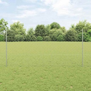 Ogrodzenie z słupkiem Srebrny 1,2 x 100 m Stal