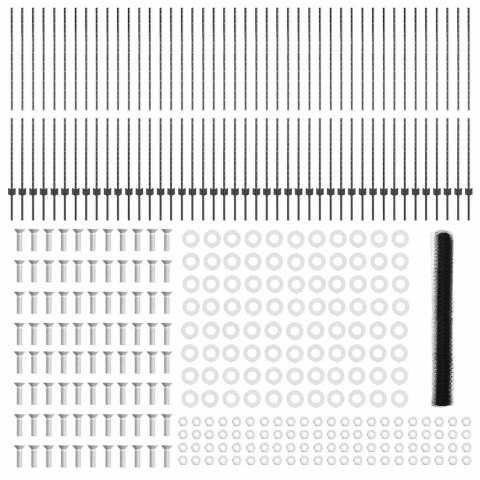 Ogrodzenie z słupkiem Szary 1,6 x 100 m Stal