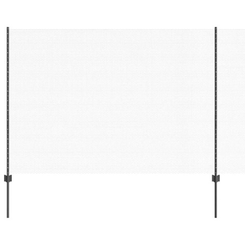 Ogrodzenie z słupkiem Szary 1,6 x 50 m Stal i PVC