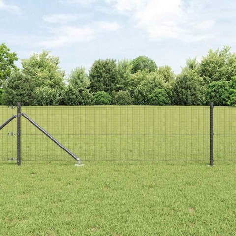 Słupek ogrodzeniowy. Szary 100 x 0,4 m (siatka 25 x 25 mm)