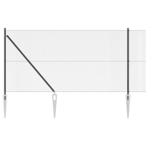 Słupek ogrodzeniowy. Szary 50 x 1 m (siatka 12 x 12 mm)