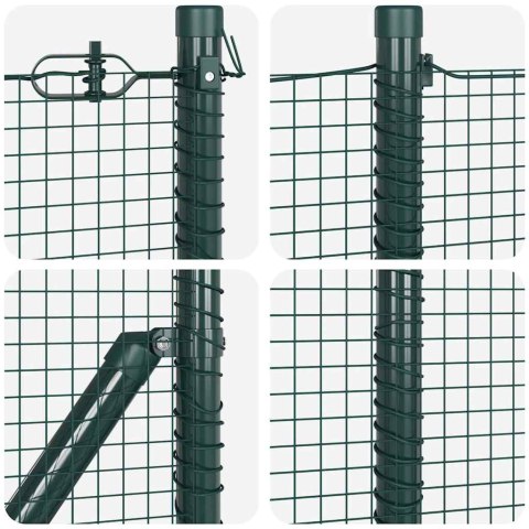 Słupek ogrodzeniowy. Zielony 100 x 0,6 m (siatka 19 x 19 mm)