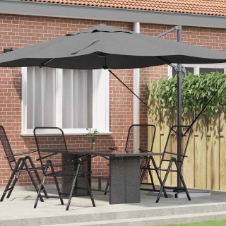 Parasol plażowy Antracyt 351 x 250 x 260 cm