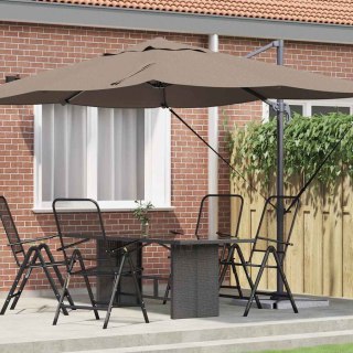 Parasol plażowy Ciemnoszary 351 x 250 x 260 cm