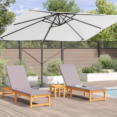 Parasol plażowy piaskowy 351 x 250 x 260 cm