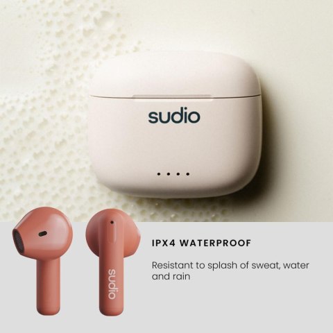 Słuchawki douszne Bluetooth Sudio A1 True Wireless Pomarańczowy