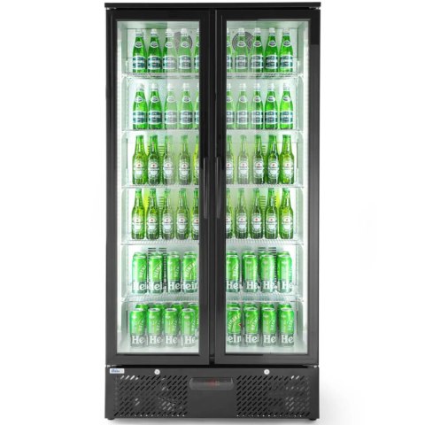 Lodówka barowa na napoje 2-drzwiowa szer. 90cm 458L