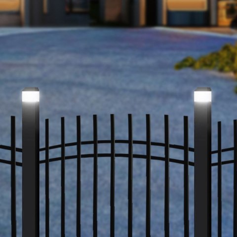 GREENBLUE LAMPA SOLARNA LED NA SŁUPEK. 100X100MM, DASZEK KOPERTOWY, 3200K GB128 WW