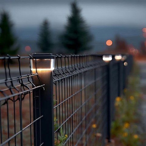 GREENBLUE LAMPA SOLARNA LED NA SŁUPEK. 100X100MM, DASZEK KOPERTOWY, 3200K GB128 WW