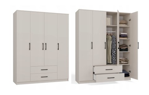 SZAFA ROMANA 160X205 KASZMIR BEZ LUSTRA KOMPLET