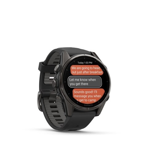 Zegarek sportowy Garmin Fenix 8 AMOLED 43mm Sapphire Czarny
