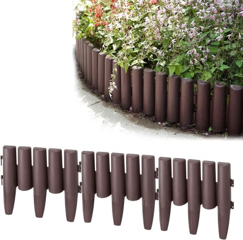 Palisada ogrodowa RIBERA brązowa 2,8m