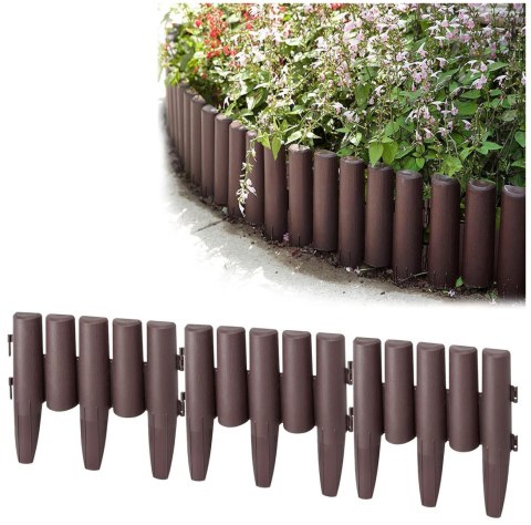 Palisada ogrodowa RIBERA brązowa 2,8m