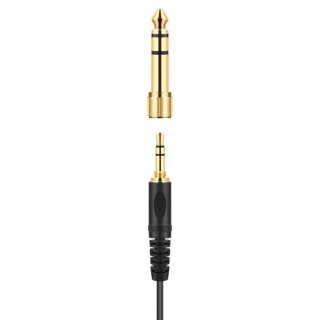 Sennheiser HD 25 PLUS - Słuchawki profesjonalne, zamknięte, przewód prosty i spiralny, dodatkowe poduszki welurowe, pokrowiec