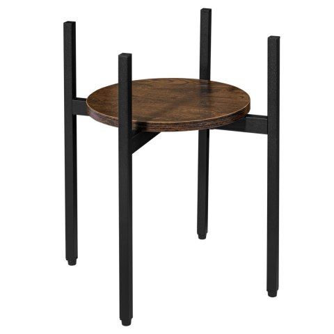 Kwietnik metalowy loftowy czarny TORRE RUSTIC 40 cm