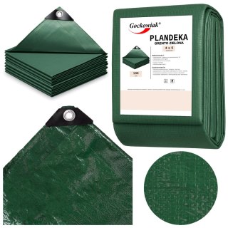 Plandeka 4x5m GRENTO zielona 100GSM