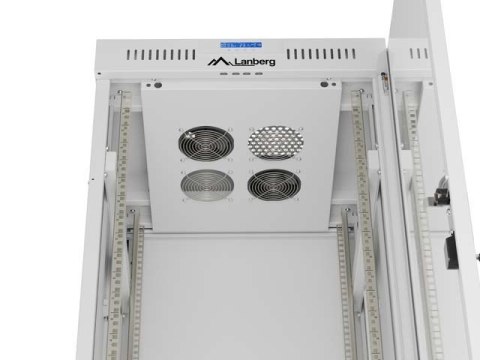 LANBERG SZAFA INSTALACYJNA RACK STOJĄCA 19" 32U 600X600 SZARA DRZWI PRZESZKLONE LCD (FLAT PACK) V2