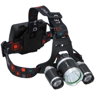 LATARKA CZOŁOWA TURYSTYCZNA DELUXE 1 LED i 2 COB GRUNDIG