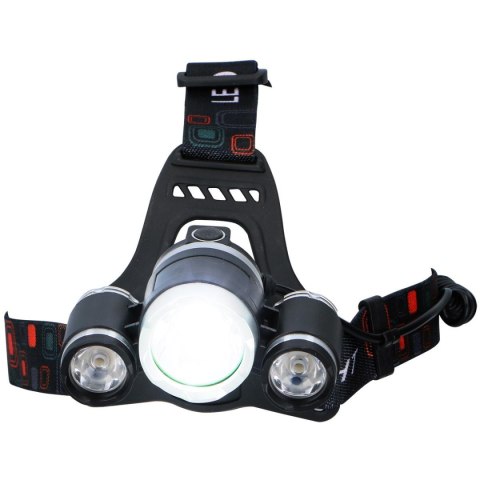 LATARKA CZOŁOWA TURYSTYCZNA DELUXE 1 LED i 2 COB GRUNDIG