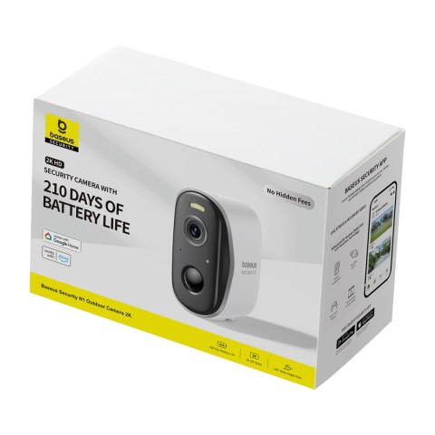 Kamera zewnętrzna Security N1 do monitoringu 2K - biała