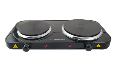 ESPERANZA KUCHENKA ELEKTRYCZNA YELLOWSTONE 1500W + 1000W CZARNA EKH014K