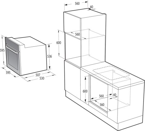 Piekarnik GORENJE BO6635E01BG