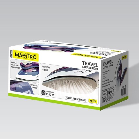 Żelazko turystyczne 1100W MR-317T MAESTRO
