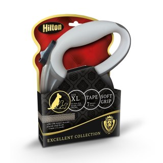 HILTON SMART DOG TAPE XL BRĄZOWO-BEŻOWA SMYCZ AUTOMATYCZNA 7M DLA PSA DO 40KG