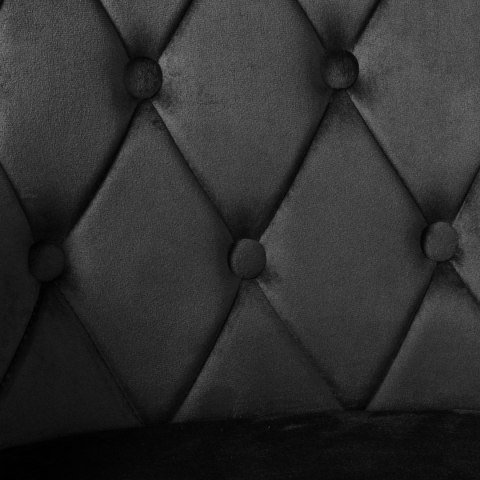 Krzesło aksamitne ATLANTA Velvet Czarne