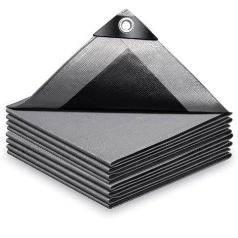 Plandeka 4x8m GRENTO srebrna 260GSM