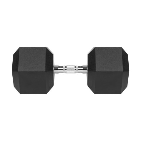 Hantel żeliwny gumowany HEX 35 kg REBEL ACTIVE