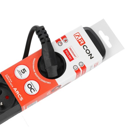 Listwa zasilająca ARC5 5g 3,0m czarna ARcon