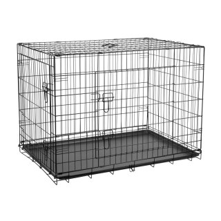 Metalowa klatka dla psa, kojec, rozmiar XXXL 122x76x83 cm , REBEL ANIMALS