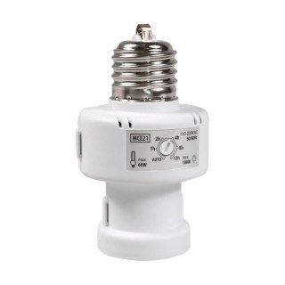 Oprawa żarówki z czujnikiem zmierzchu timer MCE21W