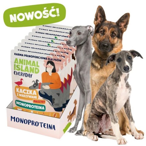 ANIMAL ISLAND Monoproteina cielęcina/kaczka karma dla psa 9×300g
