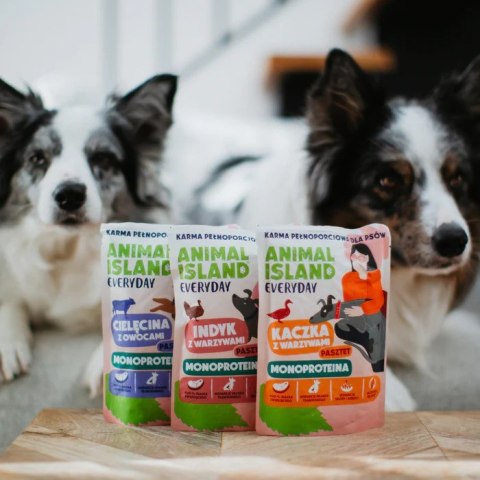 ANIMAL ISLAND Monoproteina cielęcina/kaczka karma dla psa 9×300g