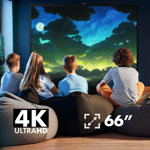MACLEAN PRZENOŚNY EKRAN PROJEKCYJNY, KOMPAKTOWY, PODŁOGOWY, 16:9 MC-210 (OUTLET)