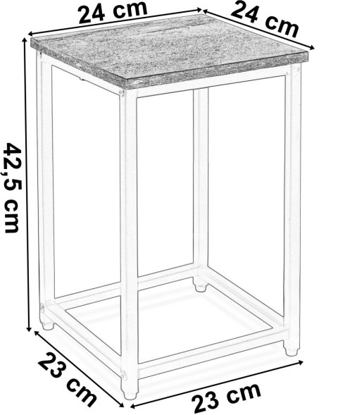 Kwietnik ARBEN 40 cm BIAŁY CRAFT