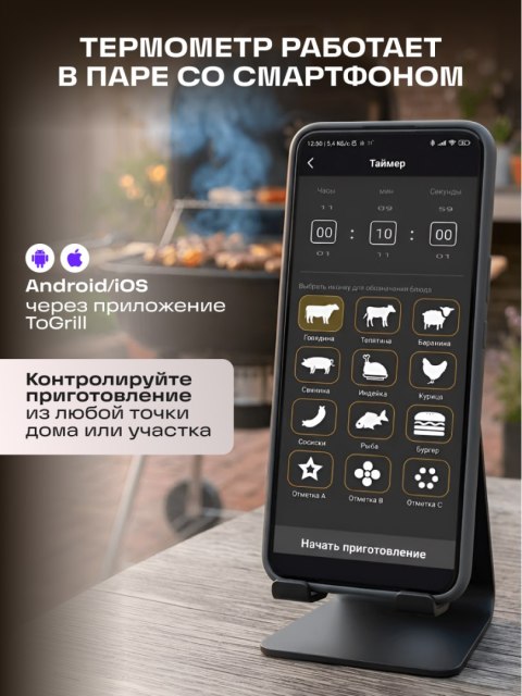 Termometr do mięsa Ermenrich BBQ GT20