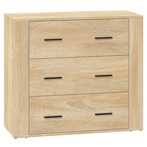 Szafki, 3 szt., dąb sonoma, materiał drewnopochodny