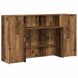 Biurko recepcyjne Stare drewno 180x50x103,5 cm Drewno klejone