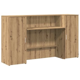 Biurko recepcyjne dąb artisan 180x50x103,5 cm Drewno klejone