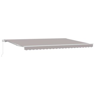 Markiza Jasnoszary 500 x 300 x 165 cm Poliester i Metal