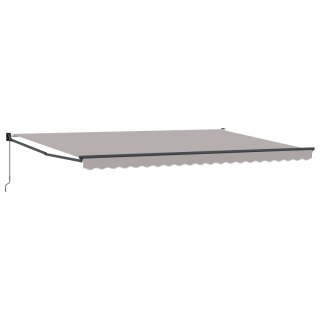 Markiza Jasnoszary 500 x 300 x 165 cm Poliester i Metal
