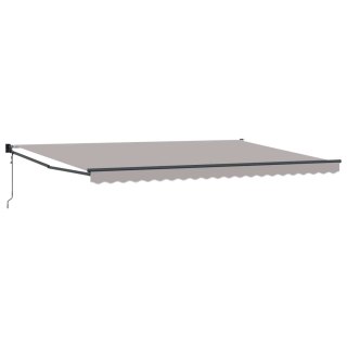 Markiza Jasnoszary 500 x 300 x 165 cm Poliester i Metal