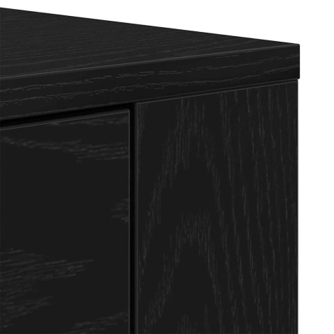 Bufet Czarny Dąb 240 x 33 x 70 cm Materiał drewnopochodny