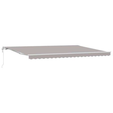 Elektryczna Rozkładana Markiza Jasnoszary 500 × 350 cm